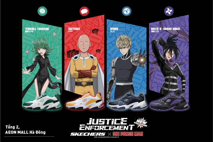 SKCHERS x ONE PUNCH MAN - AEONMall Hà Đông SKCHERS x ONE PUNCH MAN - AEONMall Hà Đông