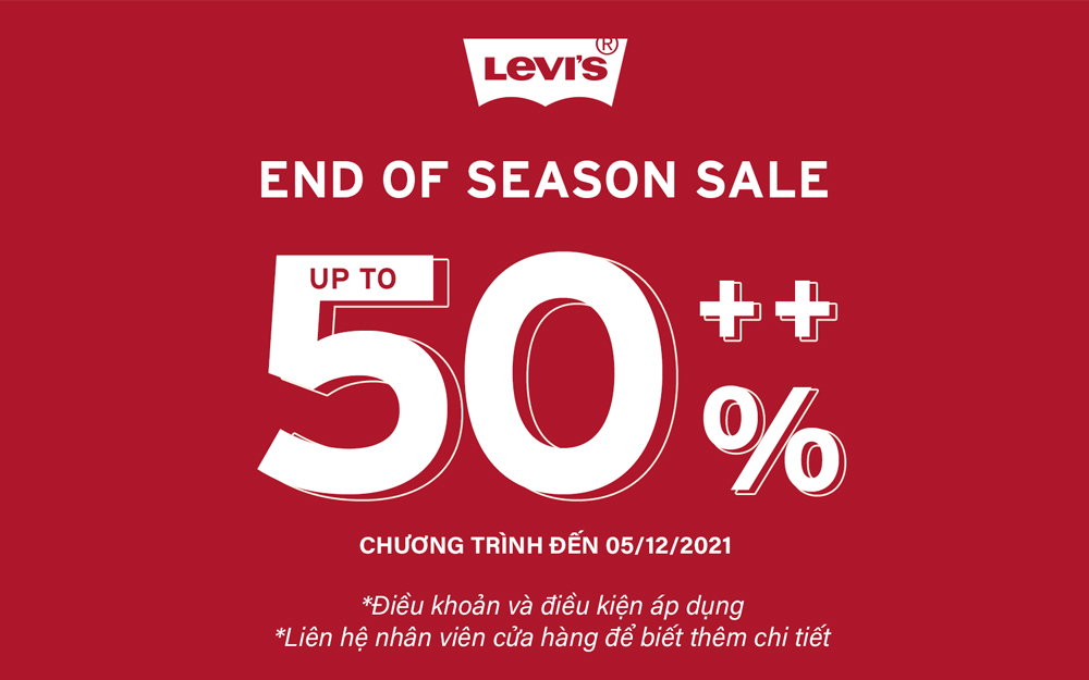 END OF SEASON SALE - GET GREAT DISCOUNT FROM LEVI'S!​ ​ - AEONMall Hà Đông